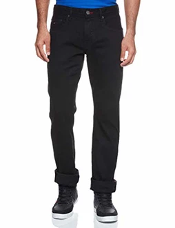 Tommy Hilfiger Herren Core Denton Straight Jeans Schwarz Tommy Hilfiger Herren Core Denton Straight Jeans Schwarz
