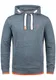 !Solid Benjamin Hood Herren Kapuzenpullover Hoodie Pullover Mit Kapuze Cross-Over-Kragen Und Fleece-Innenseite, Größe:M, Farbe:Grey Blue Melange (1946M)