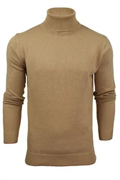 Brave Soul Herren Jumper Pullover 'Ventura' Roll Neck (Tan/Tan) M