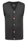 Blend BHLennardo Herren Pullunder Strickweste Feinstrick Weste mit V-Ausschnitt Holz-Knopfleiste ärmellos Baumwollmischung Regular fit, Größe:M, Farbe:Charcoal (70818)