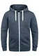!Solid Olli Ziphood Herren Sweatjacke Kapuzenjacke Hoodie Mit Kapuze Reißverschluss Und Fleece-Innenseite, Größe:M, Farbe:Faded Blue Melange (1542M)
