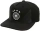 adidas Herren DFB Home Flat Brim Kappe, Black/Dark Grey Heather, OSFM