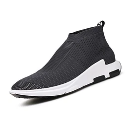 Yorgou Herren Freizeitschuhe Laufschuhe Sportschuhe Running Atmungsaktiv Leichte Turnschuhe Stoffschuhe (44 EU, Grau)