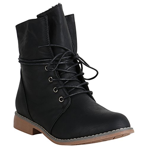 Damen High Top Sneakers Von Stiefelparadies – Bequeme Sportschuhe In Dunkelblau