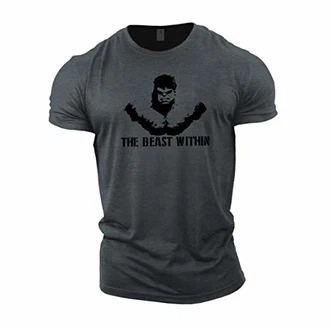 GYMTIER Bodybuilding T-Shirt der Männer Beast Within GYMTIER Bodybuilding T-Shirt der Männer Beast Within