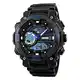 TONSHEN Herren Analog Quarz Uhr Wasserdicht LED Digitaluhr Militär Tactical Outdoor Sportuhr Doppel Zeit Modische Plastik mit Silikon Band Armbanduhr