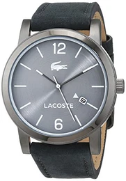 Herren Datum klassisch Quarz Uhr mit Leder Armband 2010926