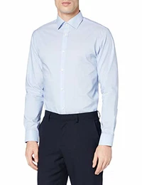 Herren SHDONEPEN-ALY Shirt LS STS Businesshemd, Blau (Light Blue Pattern: Dobby), Medium
