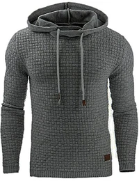 Junshan herren kaputzenpullover oversize hoodies männer sweatshirt Herbst Winter kaputzenpulli 36-48 (dunkelgrau, XL)