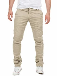 - Herren Chino Hose Dustin - Chinohose Für Männer - Baumwoll Hosen, Beige (Plaza Taupe 161105), W32/L32