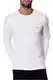 Tommy Jeans Herren Original Rib Langarm Langarmshirt Weiß (Classic White 100) XX-Large
