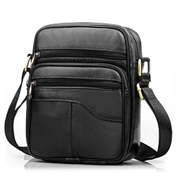 Herren Klein Leder Tasche Umhängetaschen Handtasche Maenner Leder Schultertasche Herrentasche Zum Umhängen Herren Handgelenktasche