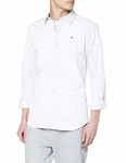 Tommy Jeans Herren Original Stretch Langarm Slim Fit Freizeithemd Weiß/Classic White Tommy Jeans Herren Original Stretch Langarm Slim Fit Freizeithemd Weiß/Classic White