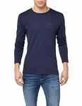 Tommy Jeans Herren Original Rib Langarm Langarmshirt Blau