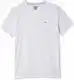 Tommy Jeans Herren Original Jersey Kurzarm T-Shirt Weiß (Classic White 100) Medium