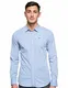 Tommy Jeans Herren Original Stretch Langarm Slim Fit Freizeithemd Blau (LAVENDER LUSTRE 556) Medium