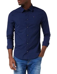Herren Original Stretch Freizeithemd, Blau (Black Iris 002), XL EU