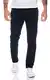 Rock Creek Herren Designer Chino Hose Regular Slim Chinohose RC-390 Schwarz W32 L32