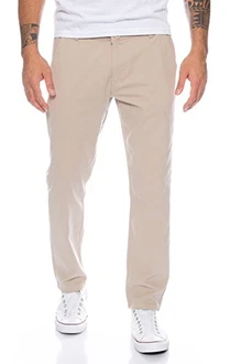 Rock Creek Herren Designer Chino Hose Regular Slim RC-390 Beige