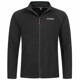 Falun Herren Fleece Jacke Full Schwarz Gr. S
