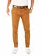 Yazubi Herren Chino Hose, Modell Dustin, Chinohose mit Gürtel, Braun (Camel Otter 181018), W32/L38