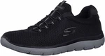 SKECHERS Slip On 'Summits' Black/Charcoal