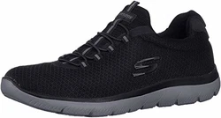 SKECHERS Slip On 'Summits' Black/Charcoal