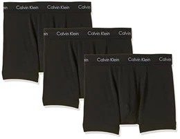 Herren - 3er-Pack mittlere Taille Hüft-Shorts - Cotton Stretch, Mehrfarbig (Black W. Black Wb Xwb), M