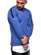 MT Styles 2in1 Longline MA-1 Sweatshirt Pullover MT-022 [Blau, S]