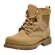 Insun Unisex Erwachsene Stiefel Bootsschuhe Schnürhalb Schuhe Winterstiefel für Herren Damen Braun 36
