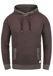 !Solid Raekwon Herren Kapuzenpullover Hoodie Pullover Mit Kapuze Und Cross-Over-Kragen Aus 100% Baumwolle, Größe:M, Farbe:Fudge (5560M)