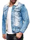Redbridge Jeansjacke für Herren Jacke Denim Gefüttert Winter Herbst Übergangszeit Blau M