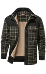 Mr.Stream Herren Thermohemd Winterjacke Hoody (3252) Grün (3251)