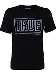 MUSTANG Herren T-Shirt Rundhals Kurzarm Logo Print Schwarz/Weiß/Blau/Grau