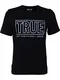 MUSTANG Herren T-Shirt Rundhals Kurzarm Logo Print Baumwolle Schwarz Weiß Blau Grau S M L XL 2XL 3XL, Größe: M, Ausführung: True (Black)