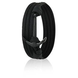 Anker-Armband mit Schwarzem Anker für Damen und Herren - Schwarz 6620