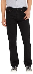 Herren 501 Original Fit Jeans, Stonewashed Black, 32W / 32L