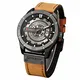 Curren Quartz Uhren Herren, Casual Analoge Quartzuhr, Multifunktionale Militär Sport Wristwatch Männer, Wasserdicht Lederarmband mit Datumsanzeige 8301 (Khaki)