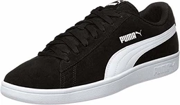 Unisex Smash v2 Sneaker, Black White Silver, 43 EU