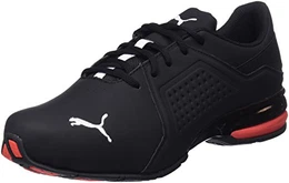 Herren Viz Runner Sneaker, Schwarz Black White, 43 EU