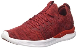 Puma Herren Ignite Flash Evoknit Cross-Trainer, Rot (Red Dahlia-High Risk Red White), 44 EU