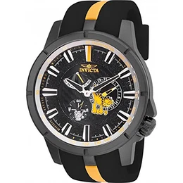 Invicta Herren-Armbanduhr 49mm Armband Kunststoff Schwarz Quarz Analog 25137