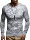 Leif Nelson Herren dünner Strick-Pullover Rundhals-Ausschnitt Slim Fit Winter Sommer Moderner Männer Winterpullover Wollpullover Langarm Crew Neck Feinstrick LN1510 Grau X-Large