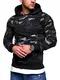 Rello & Reese Hoodie Bike-Style Camouflage Pulover Kapuzenpullover R-845 [Mehrfarbig, M]