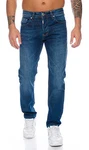Lorenzo Loren Herren Jeans Hose Denim Regular-Fit (LL32) Dunkelblau (LL324)