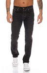 Lorenzo Loren Herren Jeans Hose Denim Regular-Fit (LL32) Schwarz (LL326)
