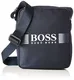 BOSS Green Herren Pixel D Zip Schultertasche, blau, 8 x 25 x 21 cm