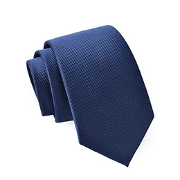 Massi Morino ® Seidenkrawatten für Herren - handgenähte Krawatte Massimorino Kravatte blau blaue dunkelblau naviblau marineblau ozeanblau pazifikblau dunkelblauekrawatte brombeerblau