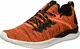 PUMA Herren Ignite Flash Evoknit Sneaker, Shocking Orange Schwarz, 44 EU