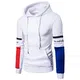 Männer Hoodies Outwear,Moonuy Herren Langarm Brief Hoodie Kapuzen Sweatshirt Top T Outwear beiläufige Bluse,Hoodie Herren,Under Armour Hoodie Herren,Mantel Herren (Weiß, EU 36 / Asien M)